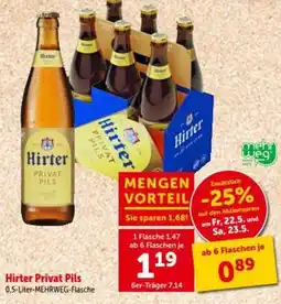 Interspar Hirter Privat Pils Angebot