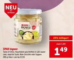 Interspar SPAR Ingwer Angebot