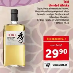 Interspar Toki blended Whisky Angebot