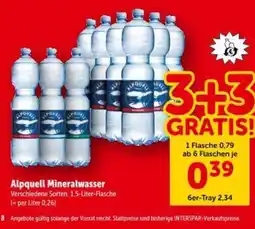 Interspar Alpquell Mineralwasser Angebot