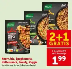 Interspar Knorr Asia, Spaghetteria, Hüttensnack, Sweety, Veggie Angebot