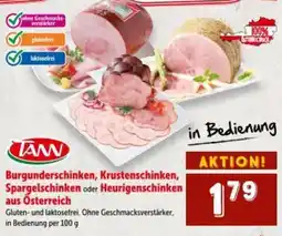 Interspar Burgunderschinken, krustenschinken, spargelschinken oder heurigenschinken aus österreich Angebot