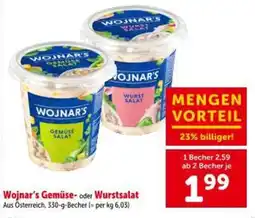 Interspar Wojnar's gemüse- oder wurstsalat Angebot