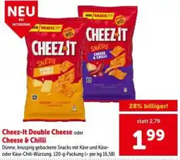 Interspar Cheez-It Double Cheese oder Cheese & Chilli Angebot