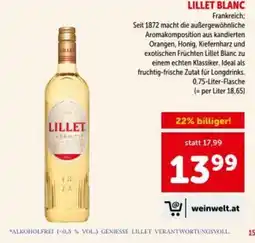 Interspar Lillet blanc Angebot