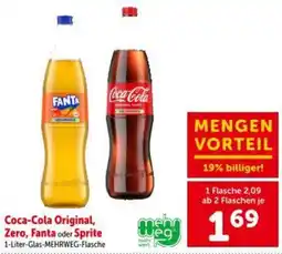Interspar Coca-Cola Original, Zero, Fanta oder Sprite Angebot