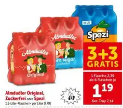 Interspar Almdudler Original, Zuckerfrei oder Spezi Angebot