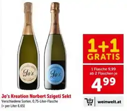 Interspar Jo's kreation norbert szigeti sekt Angebot