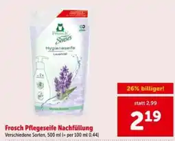 Interspar Frosch pflegeseife nachfüllung Angebot
