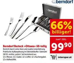 Interspar Berndorf besteck »ottawa«< 60-teilig Angebot