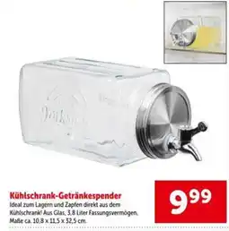 Interspar Kühlschrank-Getränkespender Angebot