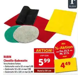 Interspar RUBIN Chenille-Badematte Angebot