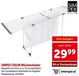 Interspar SIMPEX COLOR Wäscheständer Angebot