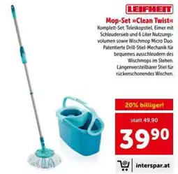 Interspar Mop-Set Clean Twist Angebot