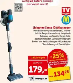Interspar Livington Sense IQ Akkusauger Angebot