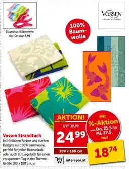 Interspar Vossen Strandtuch Angebot