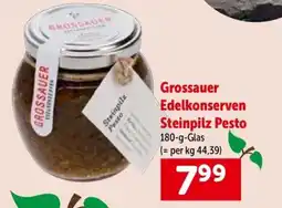 Interspar Grossauer Edelkonserven Steinpilz Pesto Angebot
