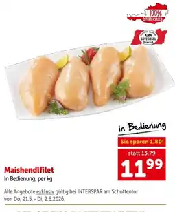Interspar Maishendlfilet Angebot