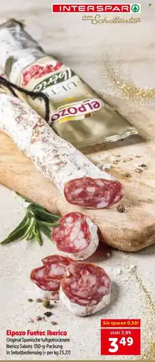 Interspar Elpozo Fuetec Iberico Angebot