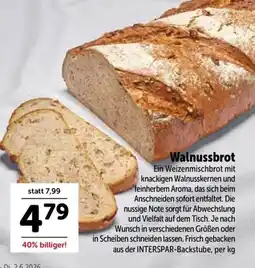 Interspar Walnussbrot Angebot