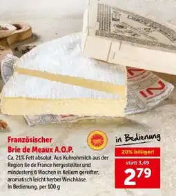 Interspar Französischer brie de meaux a.o.p. Angebot