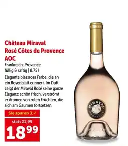 Interspar Château miraval rosé côtes de provence aoc Angebot