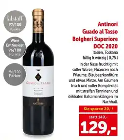 Interspar Antinori guado al tasso bolgheri superiore doc 2020 Angebot