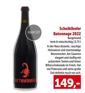Scheiblhofer Batonnage 2022