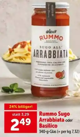 Interspar Rummo sugo arrabbiata oder basilico Angebot