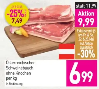 Sutterlüty Österreichischer schweinebauch ohne knochen Angebot