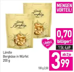 Sutterlüty Ländle bergkäse in würfel Angebot