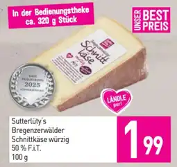 Sutterlüty Sutterlüty's bregenzerwälder schnittkäse würzig 50% f.i.t. Angebot