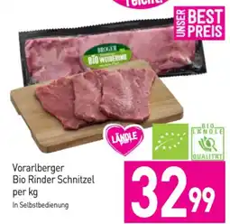 Sutterlüty Vorarlberger bio rinder schnitzel Angebot