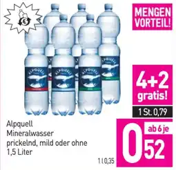 Sutterlüty Alpquell mineralwasser prickelnd, mild oder ohne Angebot