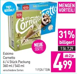 Sutterlüty Eskimo Cornetto 6/4 Stück Packung Angebot