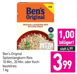 Sutterlüty Ben's original spitzenlangkorn-reis 10 min., 20 min. oder koch- beutelreis Angebot
