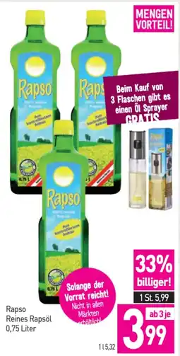 Sutterlüty Rapso reines rapsöl Angebot