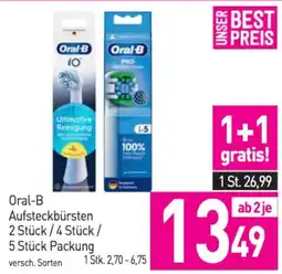 Sutterlüty Oral-b aufsteckbürsten 2 stück/4 stück / 5 stück packung Angebot