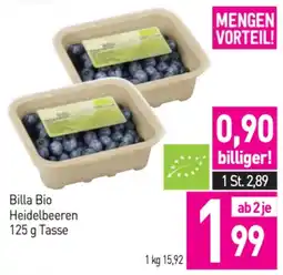 Sutterlüty Billa bio heidelbeeren Angebot