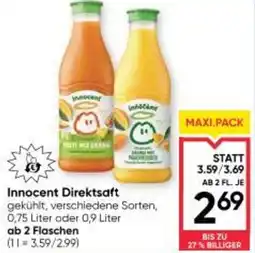 Maximarkt Innocent Direktsafte Angebot