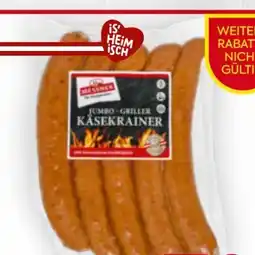 Billa Messner Jumbo-Griller Käsekrainer Angebot