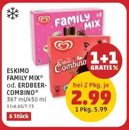 PENNY ESKIMO FAMILY MIX* od. ERDBEER-COMBINO Angebot