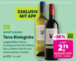 Denn's Biomarkt Mont'albano terre biologiche Angebot