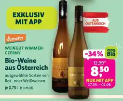 Denn's Biomarkt Bio-Weine aus Österreich Angebot