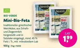 Denn's Biomarkt Mini-Bio-Feta Angebot