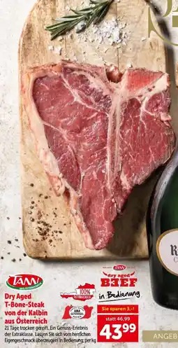 Interspar Dry aged t-bone-steak von der kalbin aus österreich Angebot