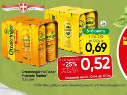 Spar Ottakringer Hell oder Frucade Radler Angebot