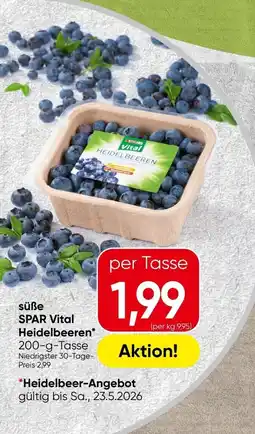 Spar Süße spar vital heidelbeeren Angebot