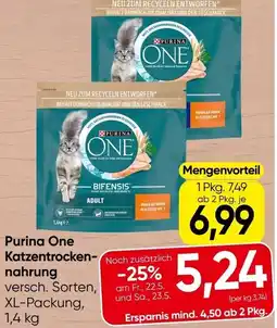 Spar Purina one katzentrocken nahrung Angebot
