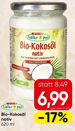 Spar Bio-Kokosöl nativ Angebot